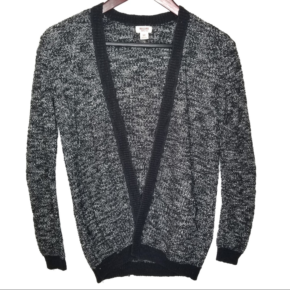 Mossimo Marled Black and White Cardigan
